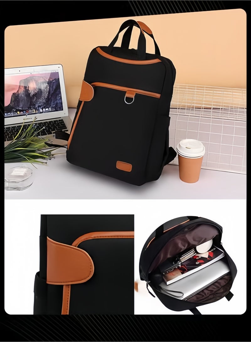 حقيبة ظهر نسائية كاجوال للأعمال متعددة الوظائف من أكسفورد لحمل الكمبيوتر المحمول والسفر ومقاومة للتآكل وحقيبة يومية مقاومة للغبار مع جيوب تناسب 13 بوصة للعمل والمكتب - Image 2